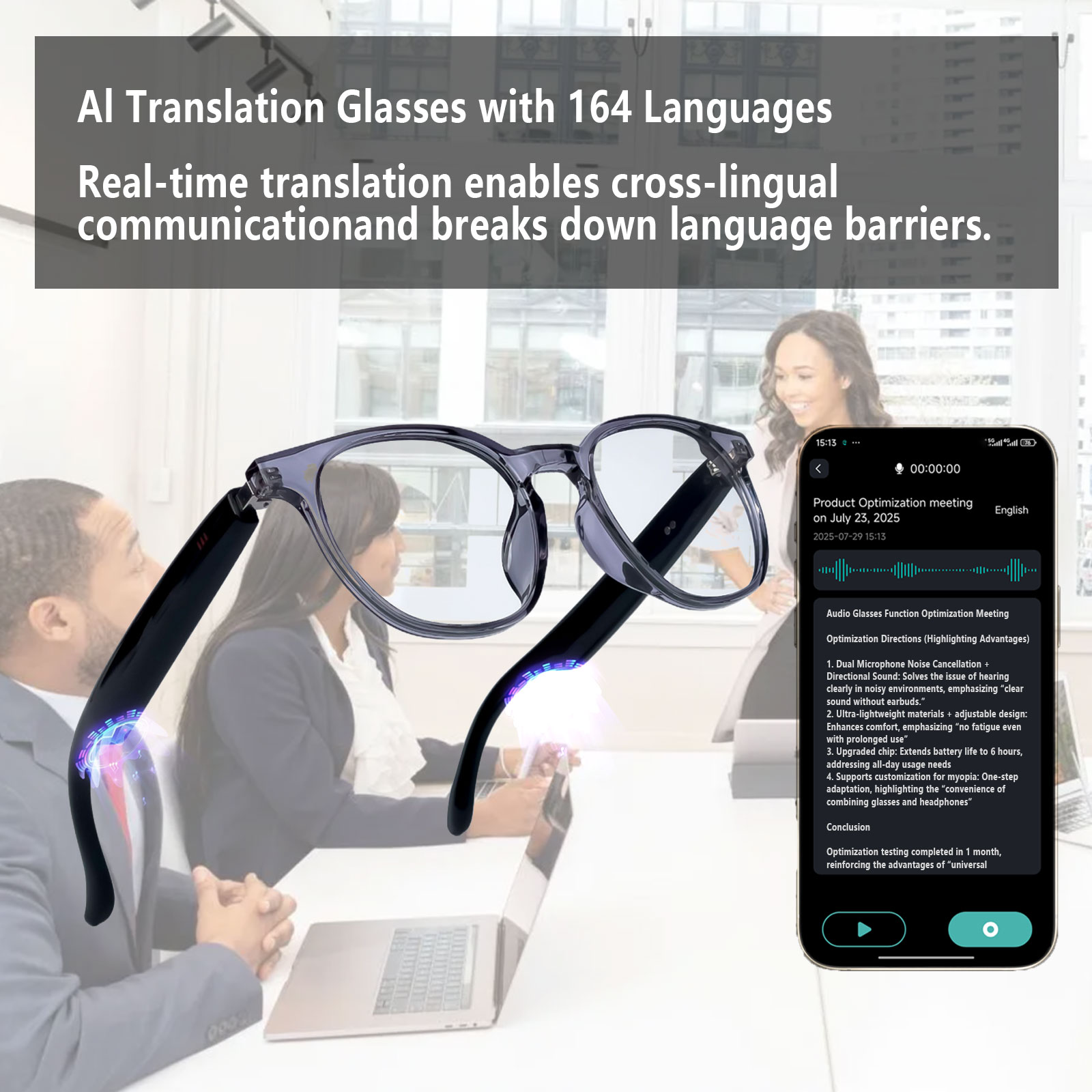 Lunettes audio intelligentes,  - Audio Music Hifi avis et prix